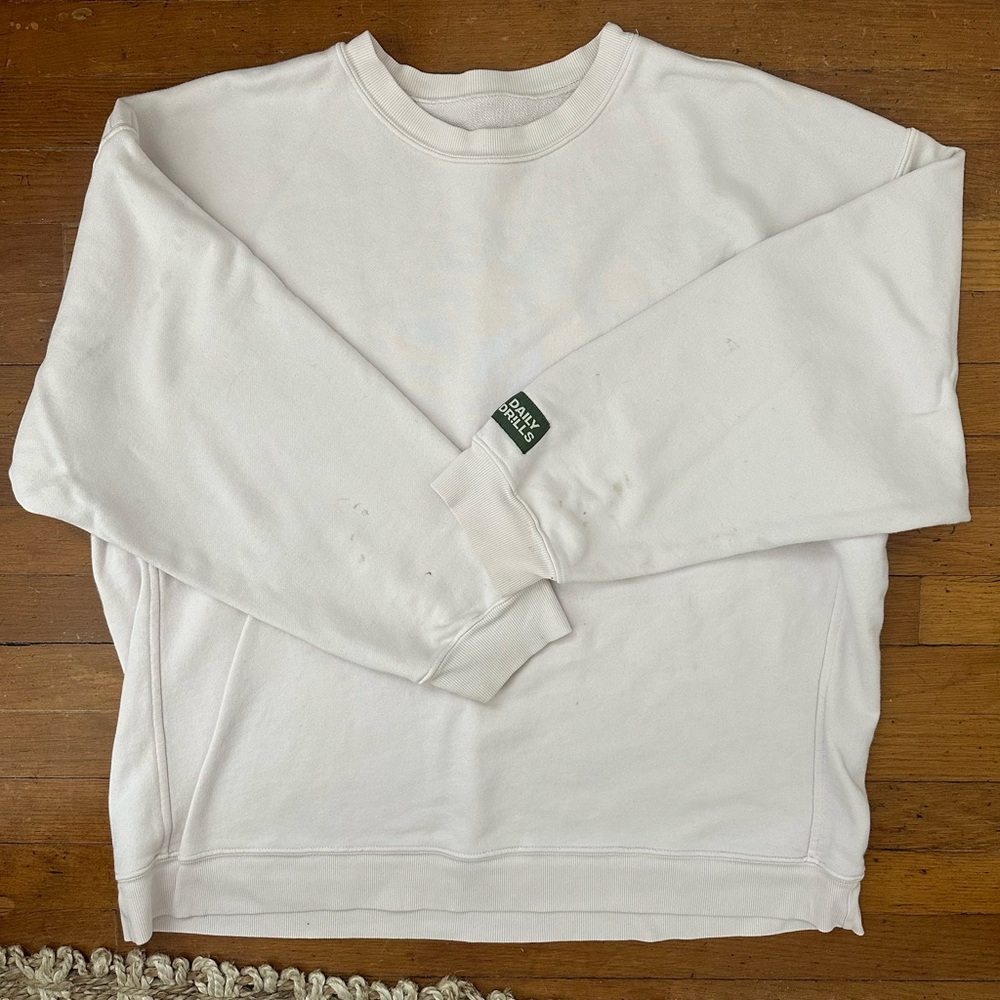 Daily Drills Cream Crewneck